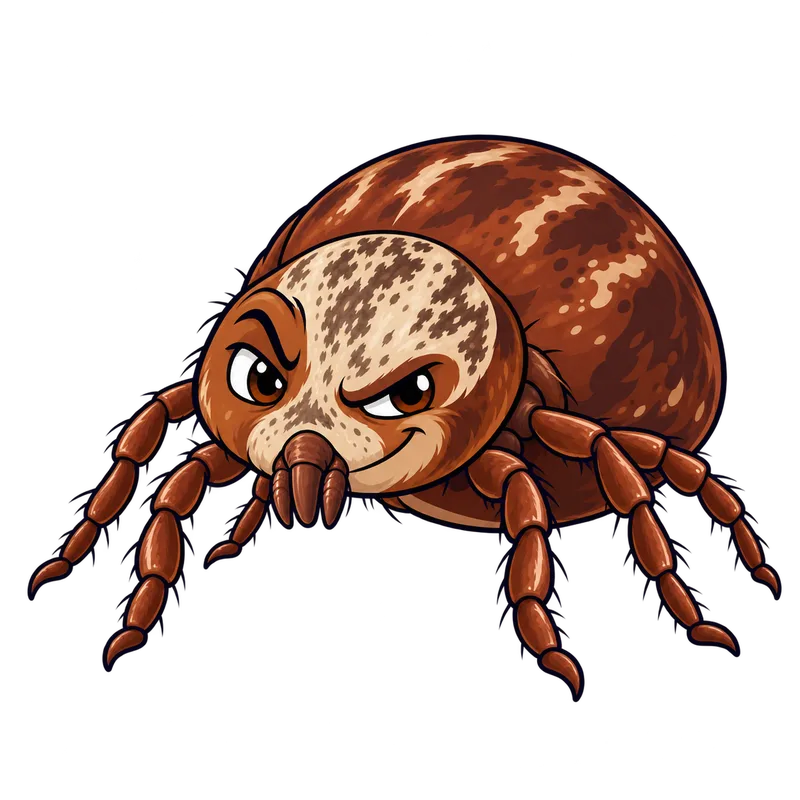 Illustration of the american dog tick