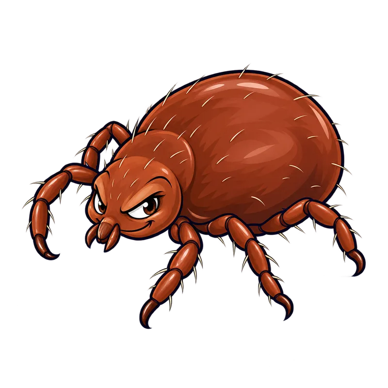 Illustration of the asian longhorned tick