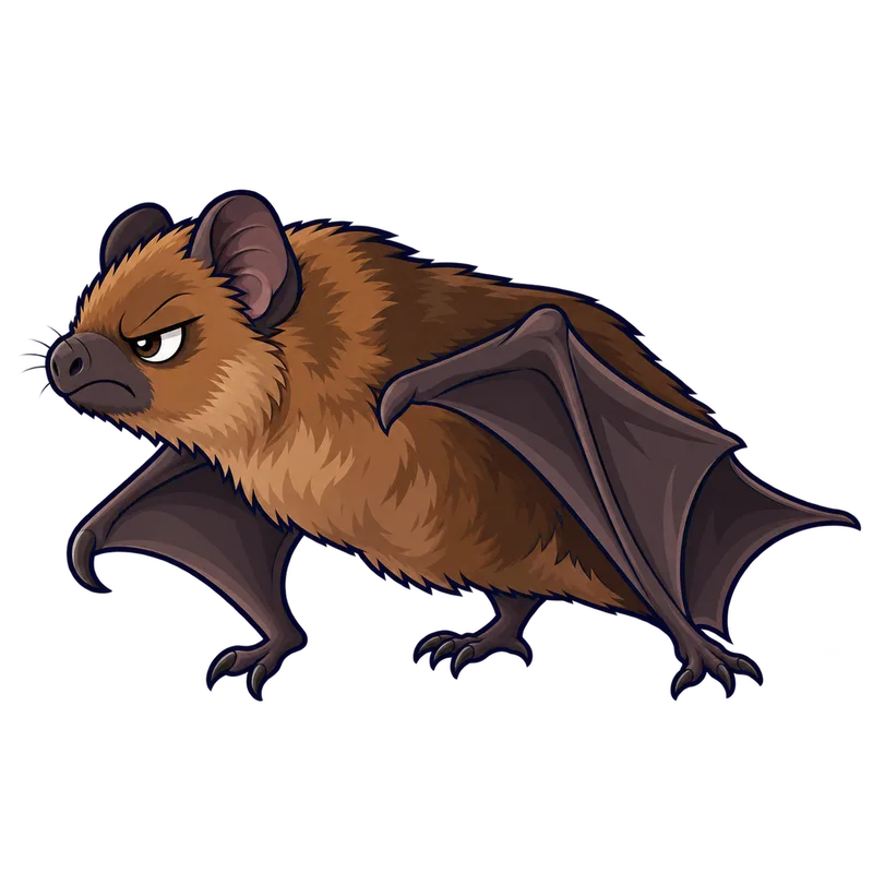 Illustration of the big brown bat