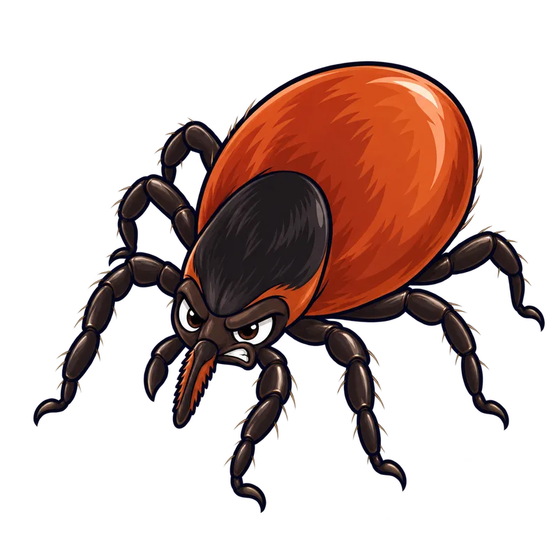 Illustration of the blacklegged tick