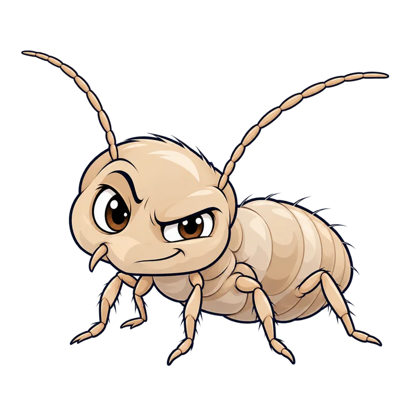 Illustration of the booklice