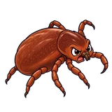 Illustration of Brown dog ticks