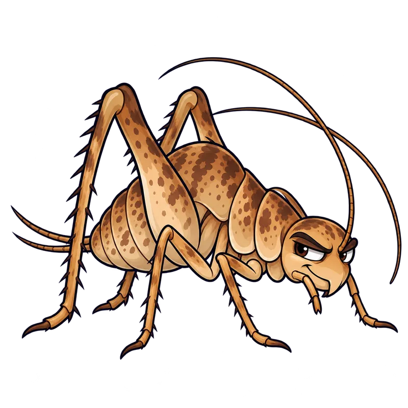 Illustration of the camel crickets