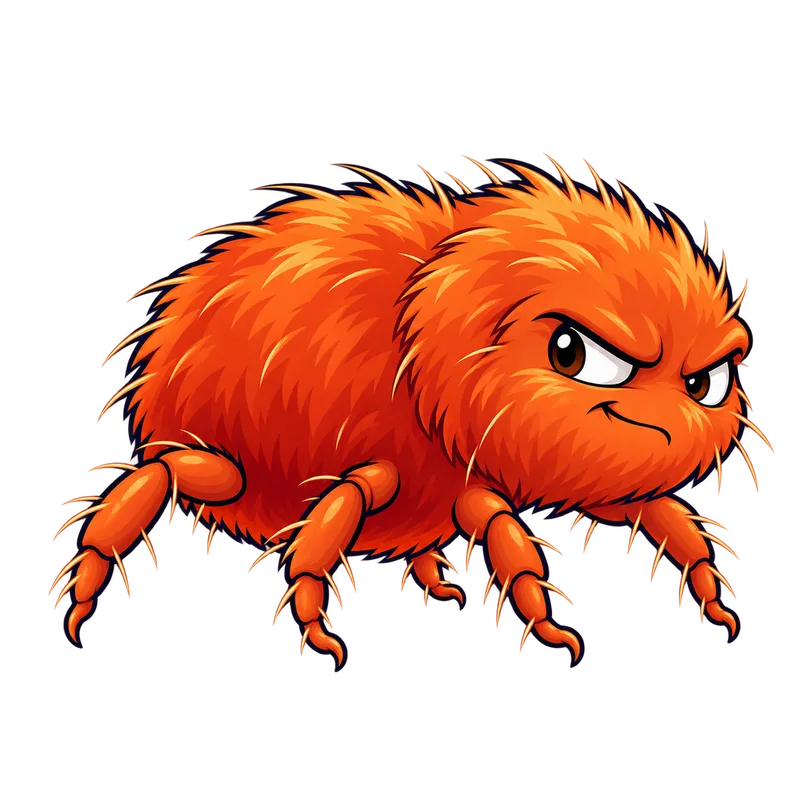 Illustration of the chiggers