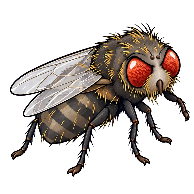Illustration of the cluster flies