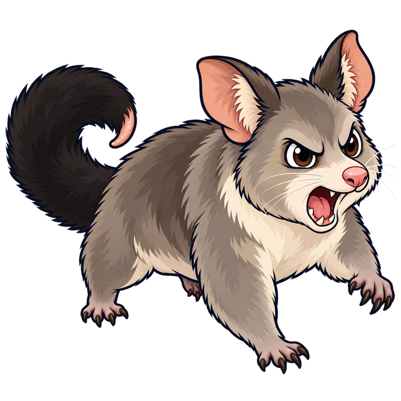 Illustration of the common brushtail possum