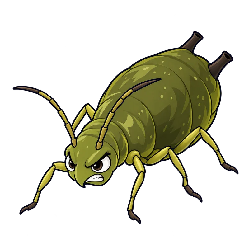 Illustration of the cotton / melon aphid
