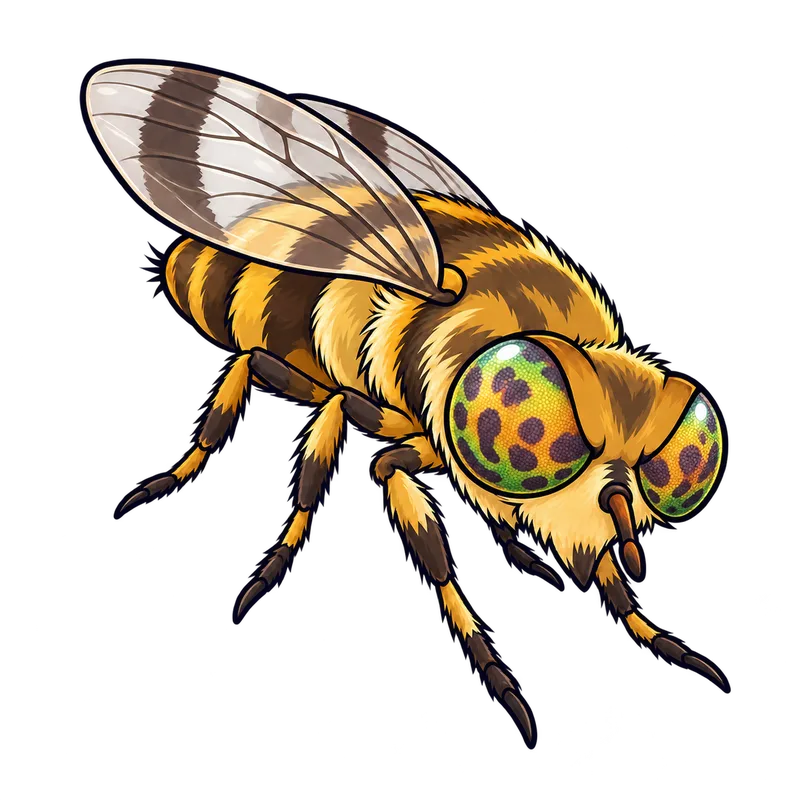 Illustration of the deer flies
