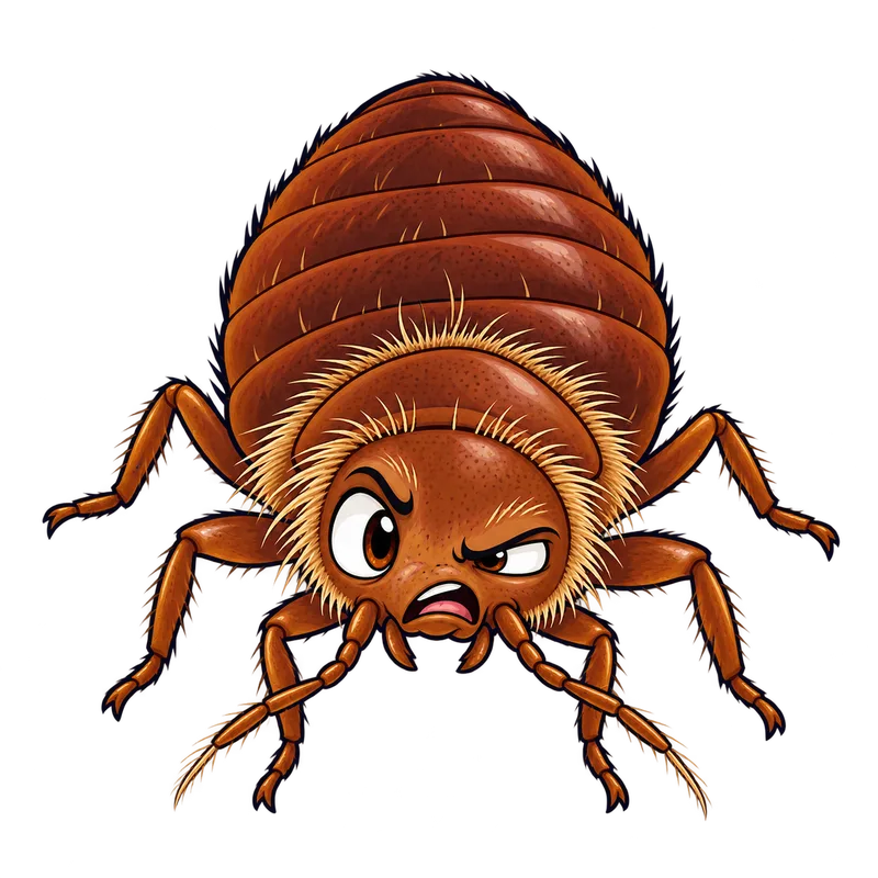 Illustration of the eastern bat bug