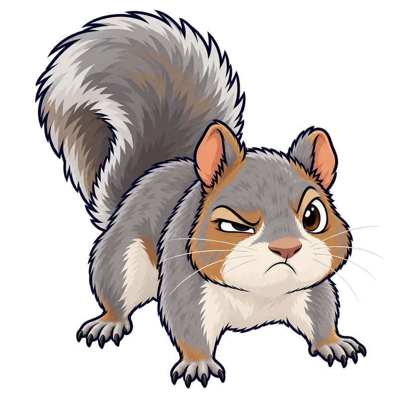 Illustration of the eastern gray squirrel
