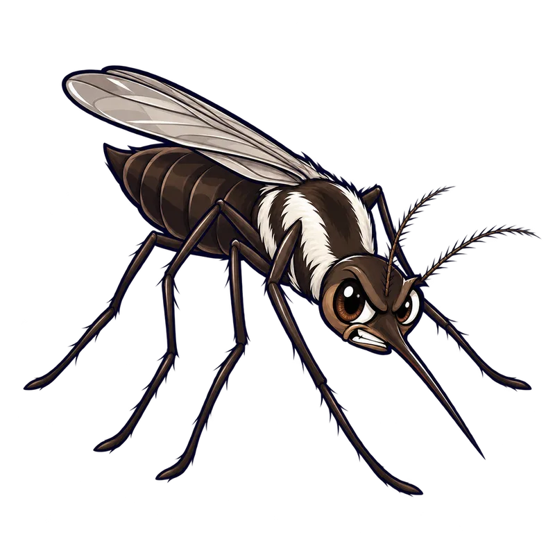 Illustration of the eastern treehole mosquito