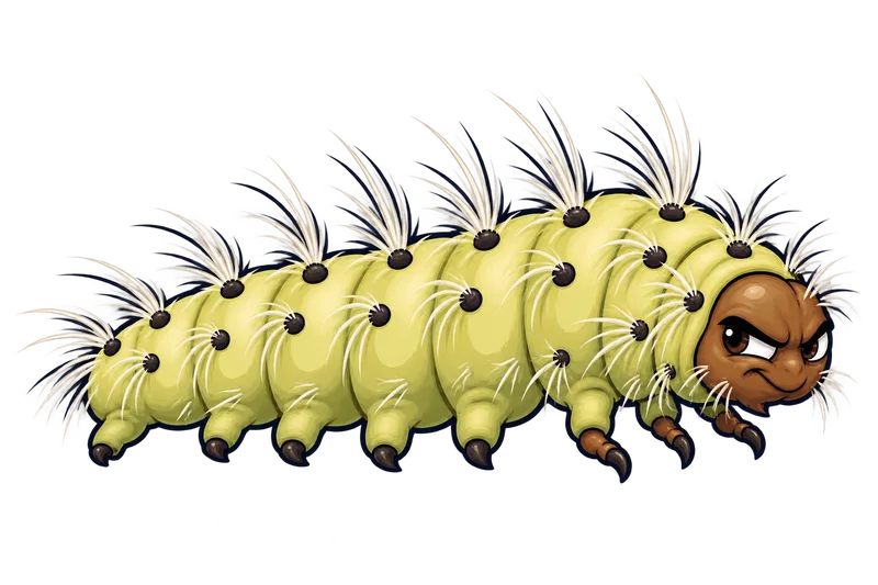 Illustration of the fall webworm