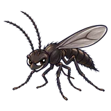 Illustration of Fungus gnats