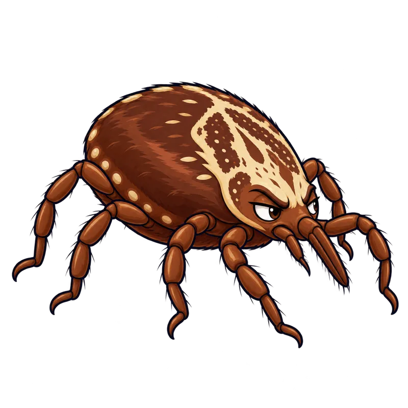 Illustration of the gulf coast tick