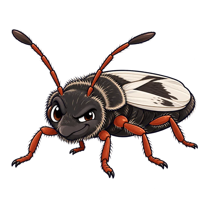 Illustration of the hairy chinch bug