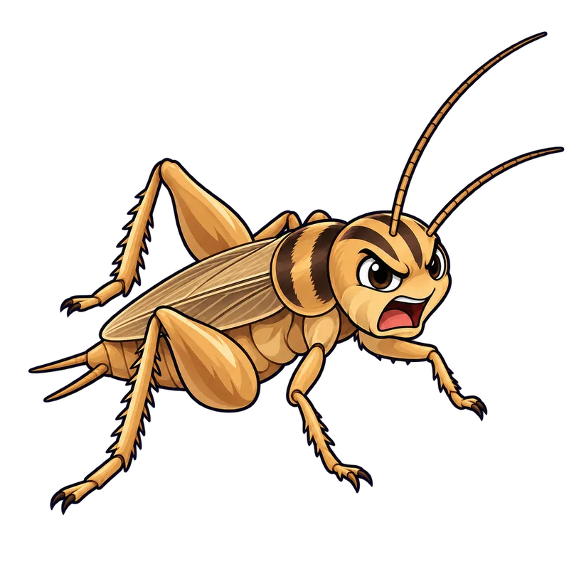 Illustration of the house cricket