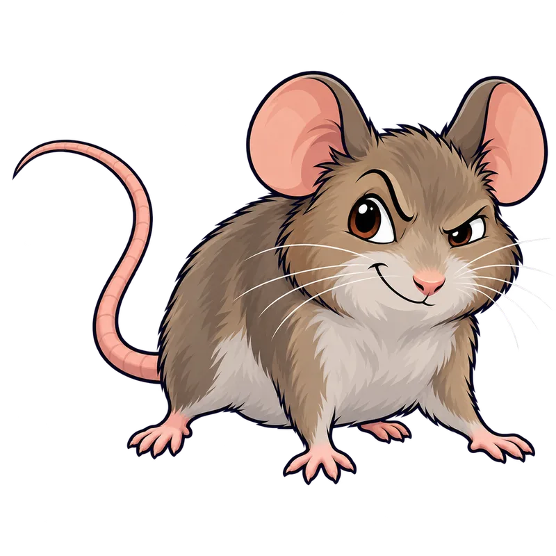Illustration of the house mouse