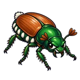 Illustration of Japanese beetle
