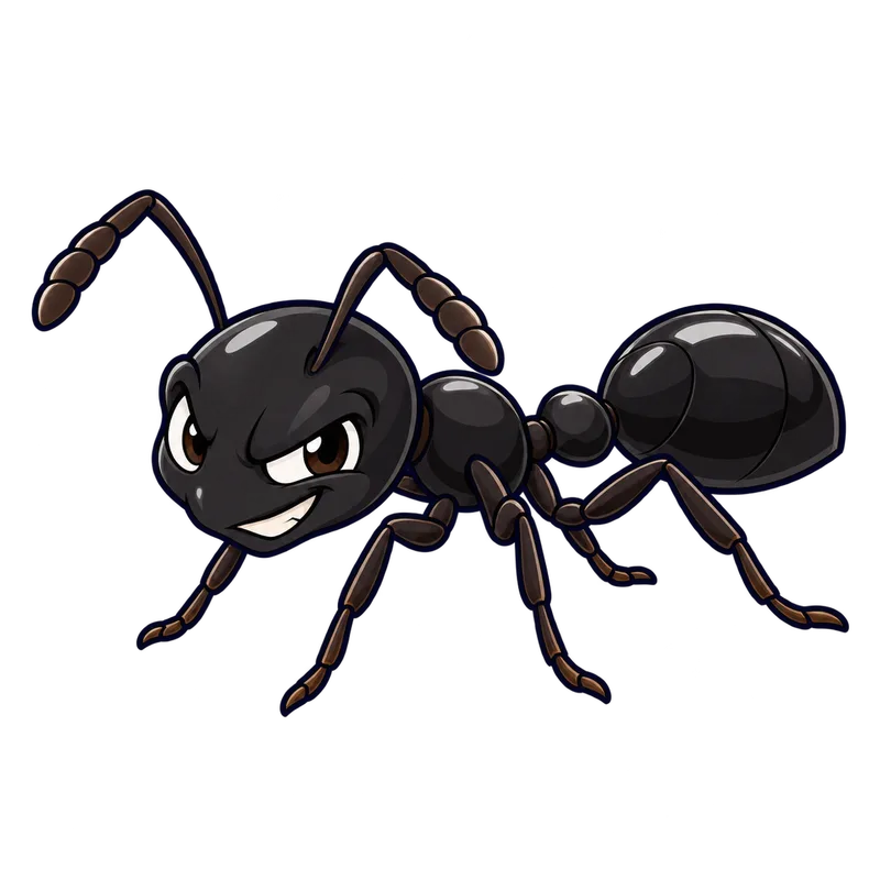 Illustration of the little black ant