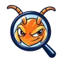 The Pest Guide logo: an orange ant behind a magnifying glass
