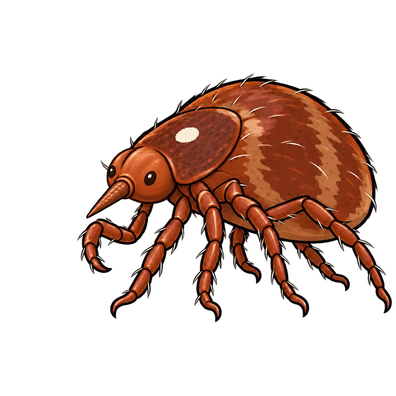 Illustration of the lone star tick