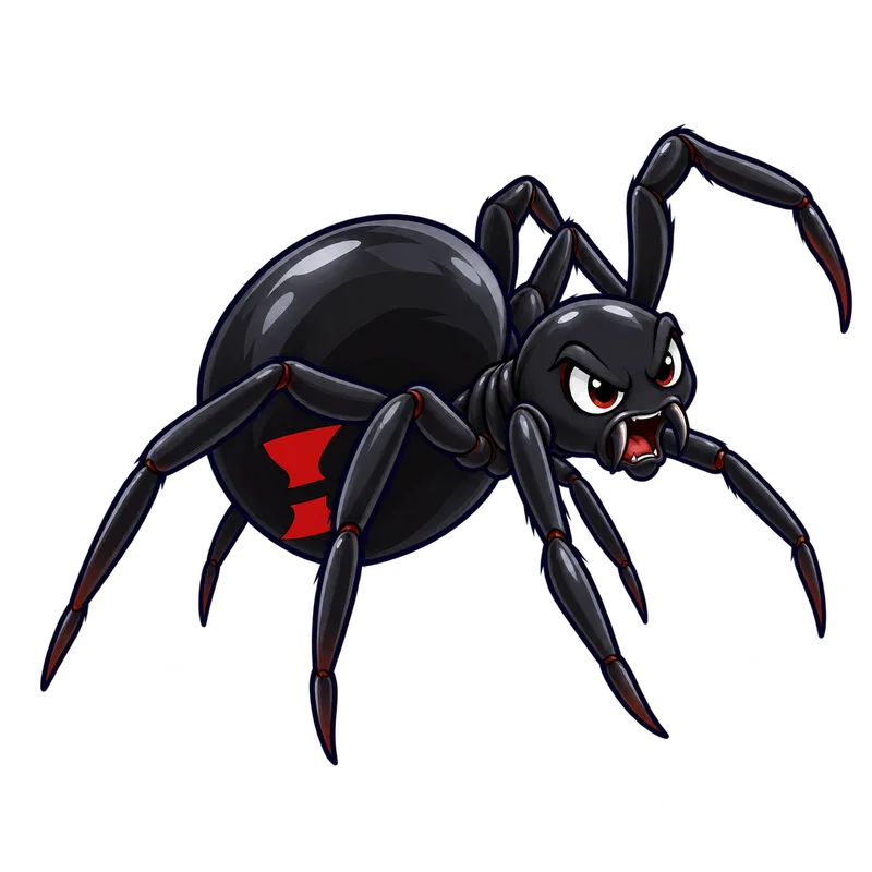 Illustration of the northern black widow