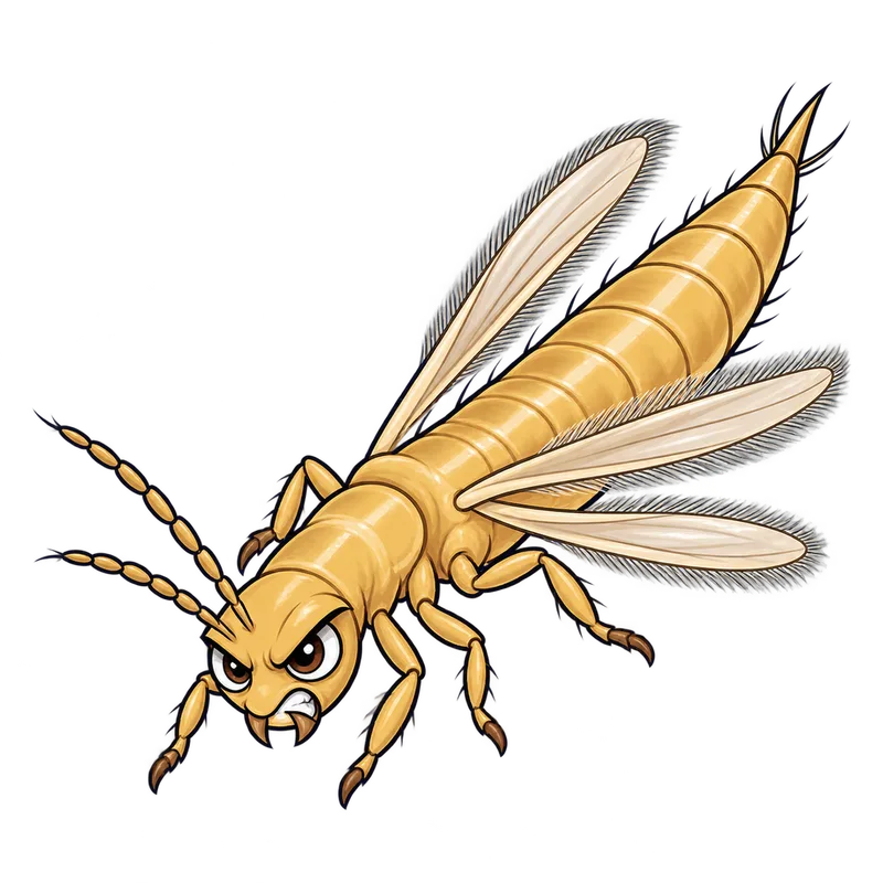 Illustration of the onion thrips