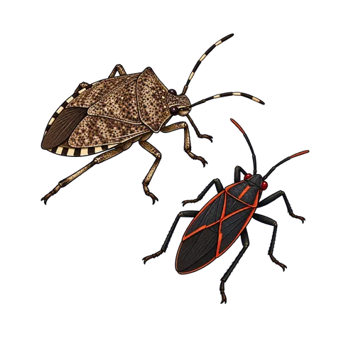 Stylized illustration of other true bugs