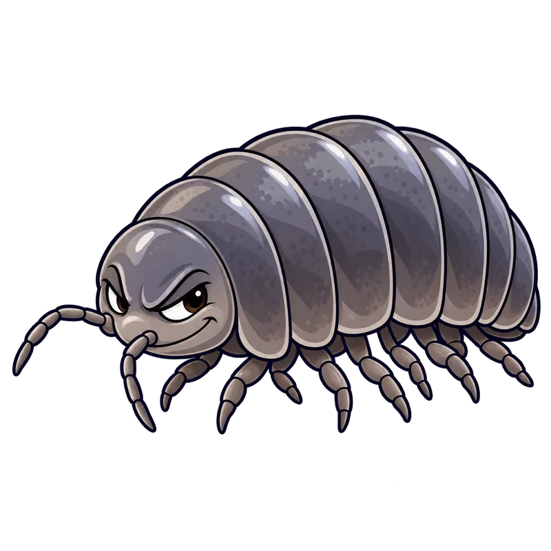 Illustration of the pillbugs and sowbugs