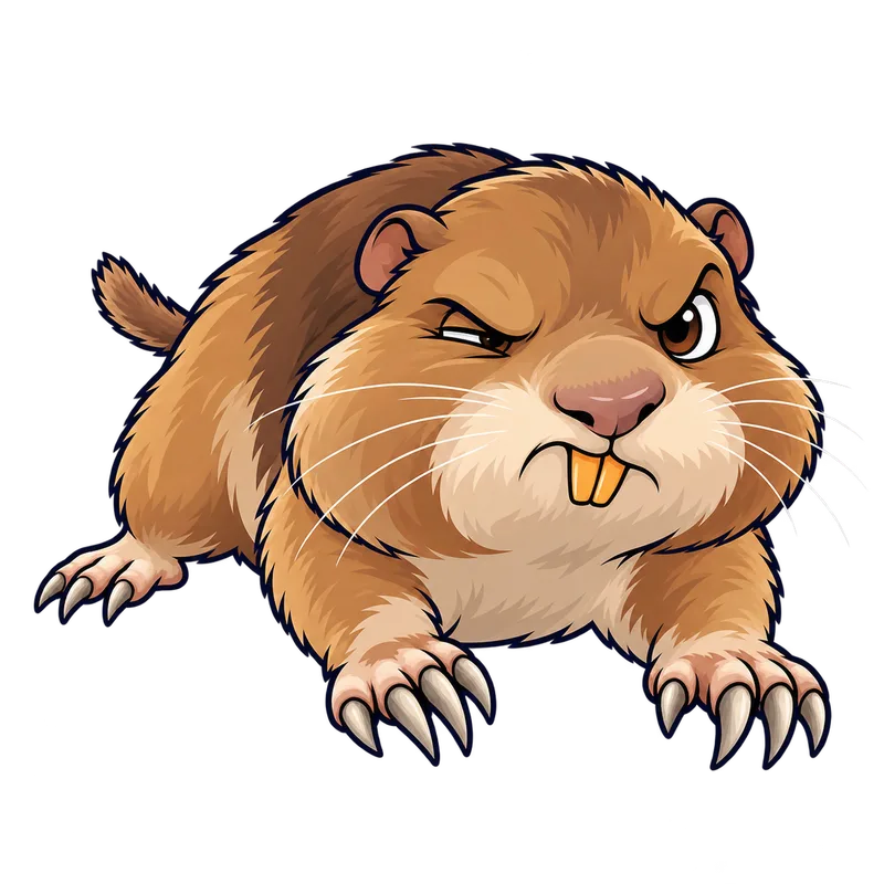 Illustration of the pocket gophers