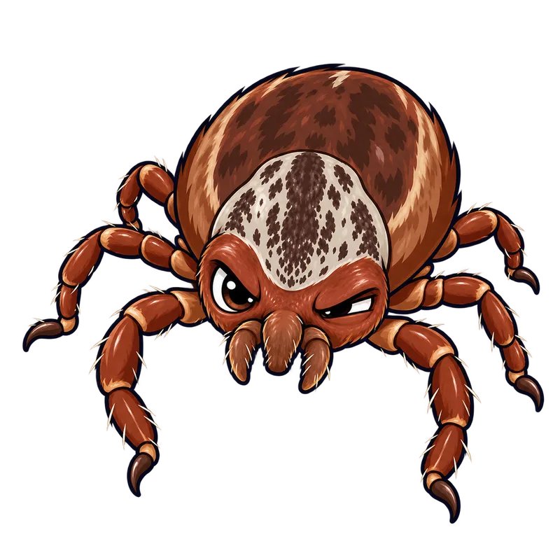 Illustration of the rocky mountain wood tick