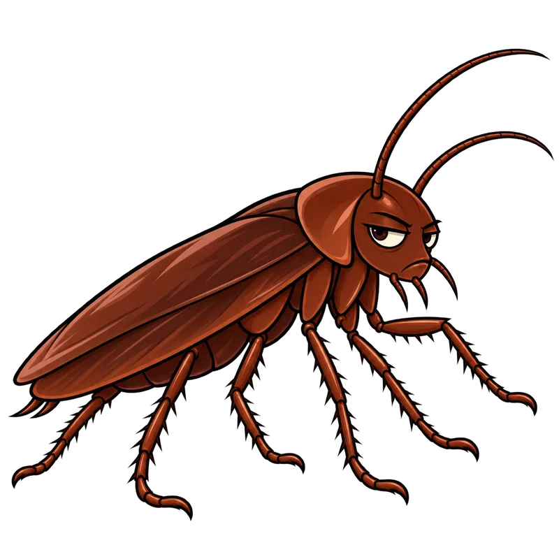 Illustration of the smokybrown cockroach