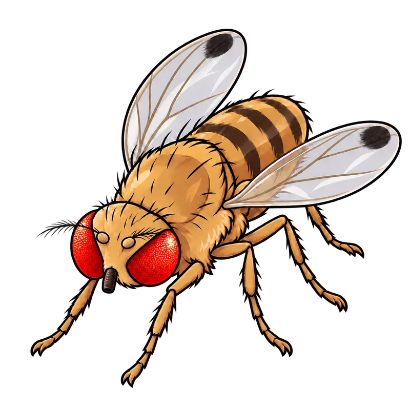 Illustration of the spotted wing drosophila