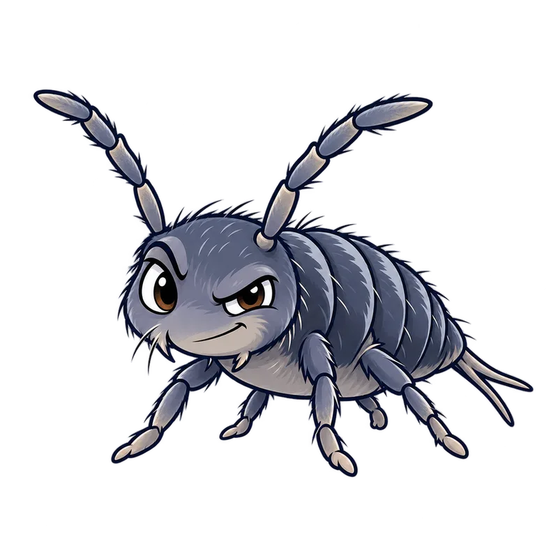 Illustration of the springtails