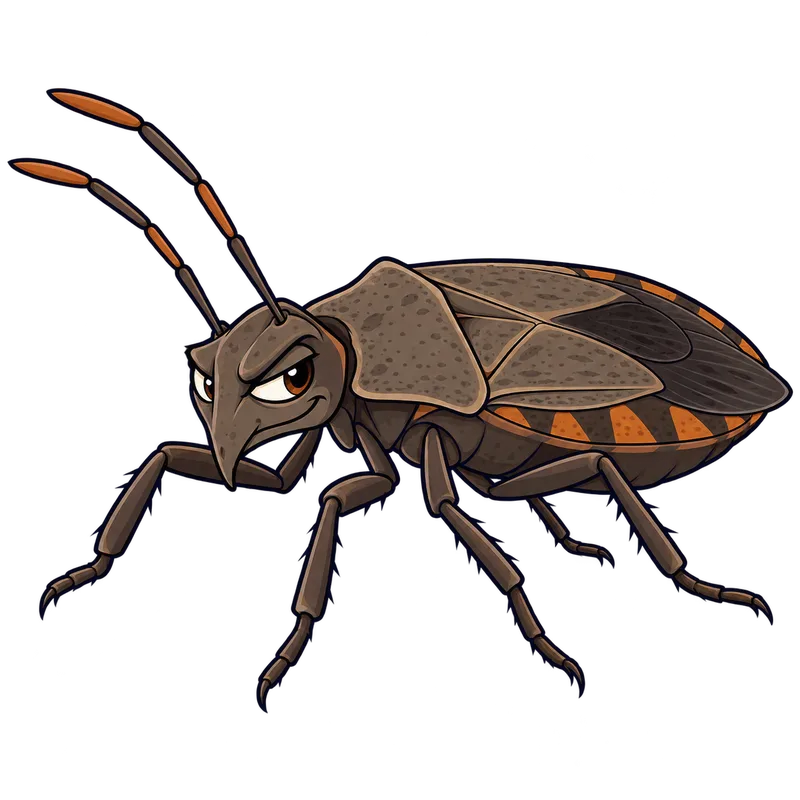 Illustration of the squash bug