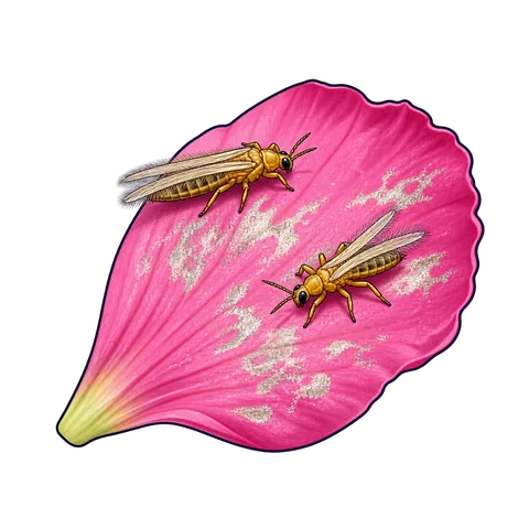 Stylized illustration of thrips