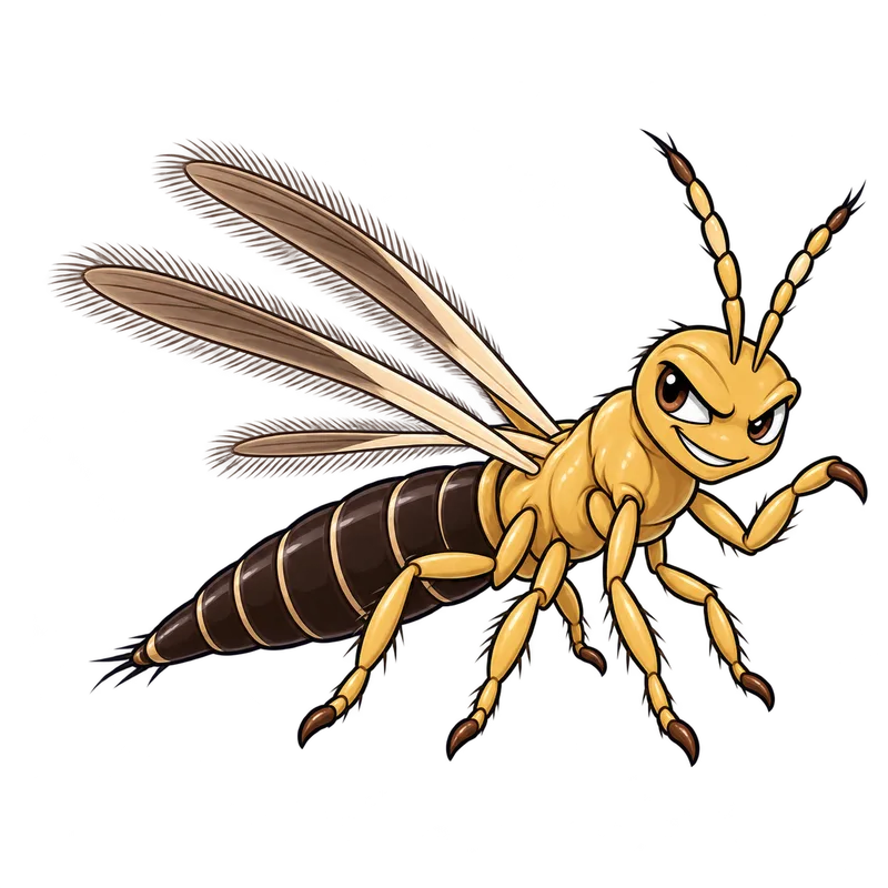 Illustration of the thrips parvispinus