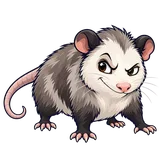 Illustration of Virginia opossum