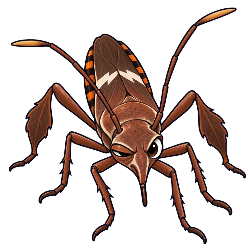 Illustration of the western conifer seed bug