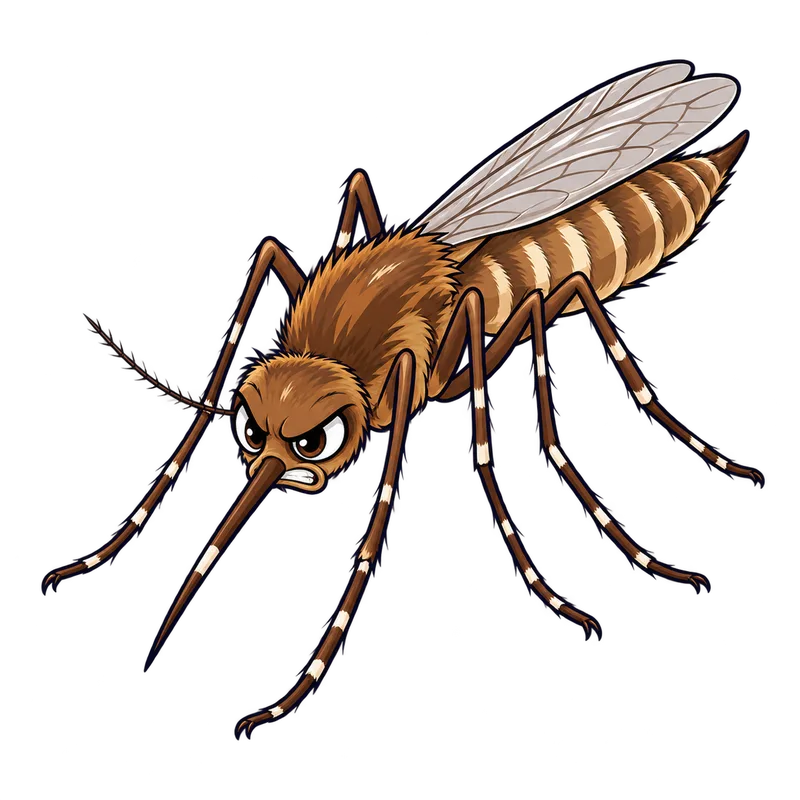 Illustration of the western encephalitis mosquito
