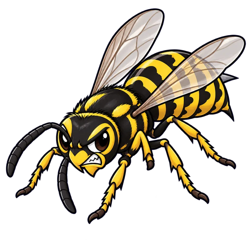 Illustration of the western yellowjacket