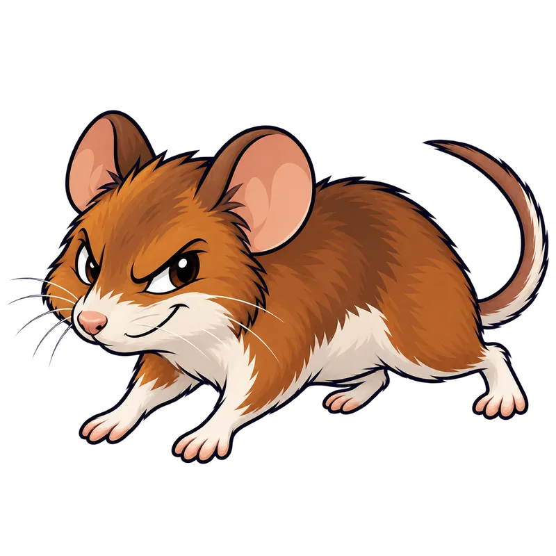 Illustration of the white-footed mouse