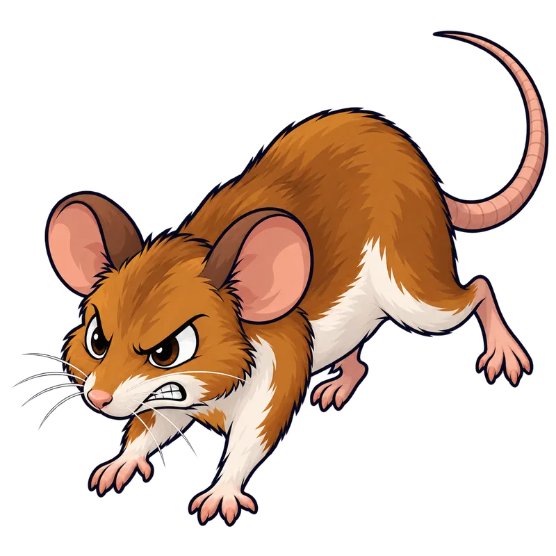 Illustration of the wood mouse